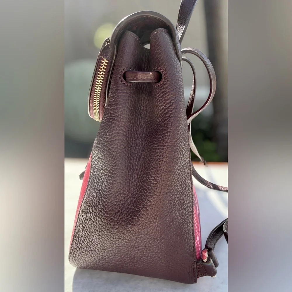 Kate Spade Leila Plaid Medium Flap Backpack - Picture 2 of 10